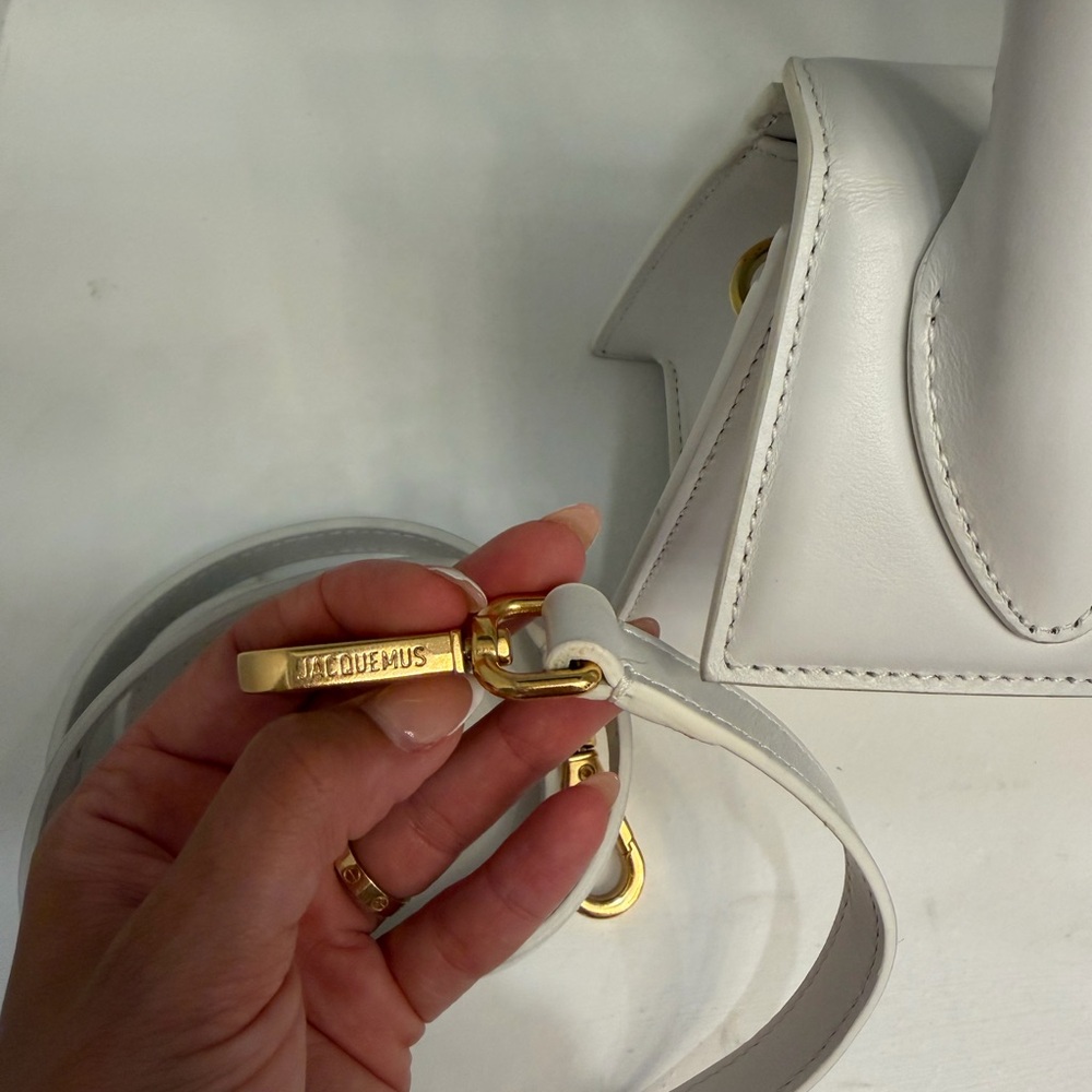 Jacquemus White MEDIUM top handle bag - Picture 8 of 12
